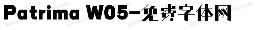 Patrima W05字体转换